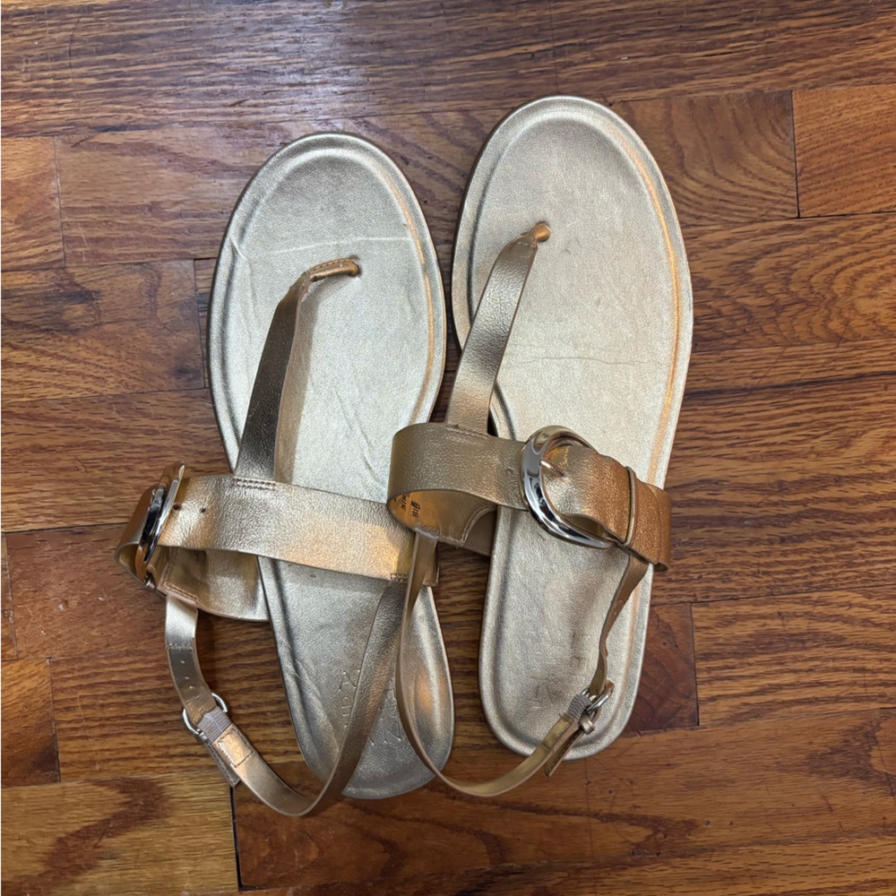 Naturalizer Taylor Gold Sandals with Elegant Design Size 12W
